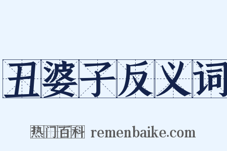 丑婆子反义词是什么意思的图片